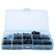 thumbnail image 1 of Caja de 310 piezas M3, kit surtido de separadores de tuercas y tornillos de nailon, arandelas macho, hembra y hembra (negro), 1 of 9
