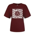 thumbnail image 3 of TINZ T-Shirts Femmes T-Shirts de Volleyball Hauts Athlétiques Femmes T-Shirts Raglan pour Femmes T-Shirts à Manches Courtes Simples Col Roulé Manches Longues pour Femmes Manches Longues, 3 of 3