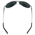 thumbnail image 4 of Global Vision Bifocal Reader Sunglasses Silver Metal Aviator Frame w/ Smoke Lens +2.0 Magnification, 4 of 6