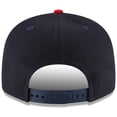 thumbnail image 4 of Men's New Era Navy/Red Cleveland Guardians Team Color 9FIFTY Snapback Adjustable Hat, 4 of 5