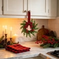 thumbnail image 4 of 10.6in Artificial Christmas Wreath With Berries for Front Door, Xmas Wreath for Holiday Christmas Party Decorations, 1pcs, 4 of 9