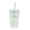 Green, variant on Clear Plastic Tumbler with Cat Graphic, 15.2 oz Capacity with Lid & Straw, Spill-Proof Cup for Iced Drinks at Work or Gym
