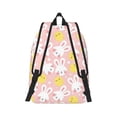 thumbnail image 3 of Xecao Rabbit And Chick for Canvas College Laptop Backpack, Durable Rucksack Travel Notebook Bag School Backpack Book Bag for Men Women, 3 of 8