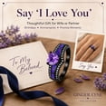 thumbnail image 3 of Black Engagement Ring for Women Mystic Topaz CZ Heart Promise Ring  Gift for Her Ginger Lyne, 3 of 8