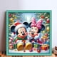 thumbnail image 2 of Bordado Eco-Cotton Thread 11CT Print Xmas Mickey Cross Stitch40x40cm, 2 of 9