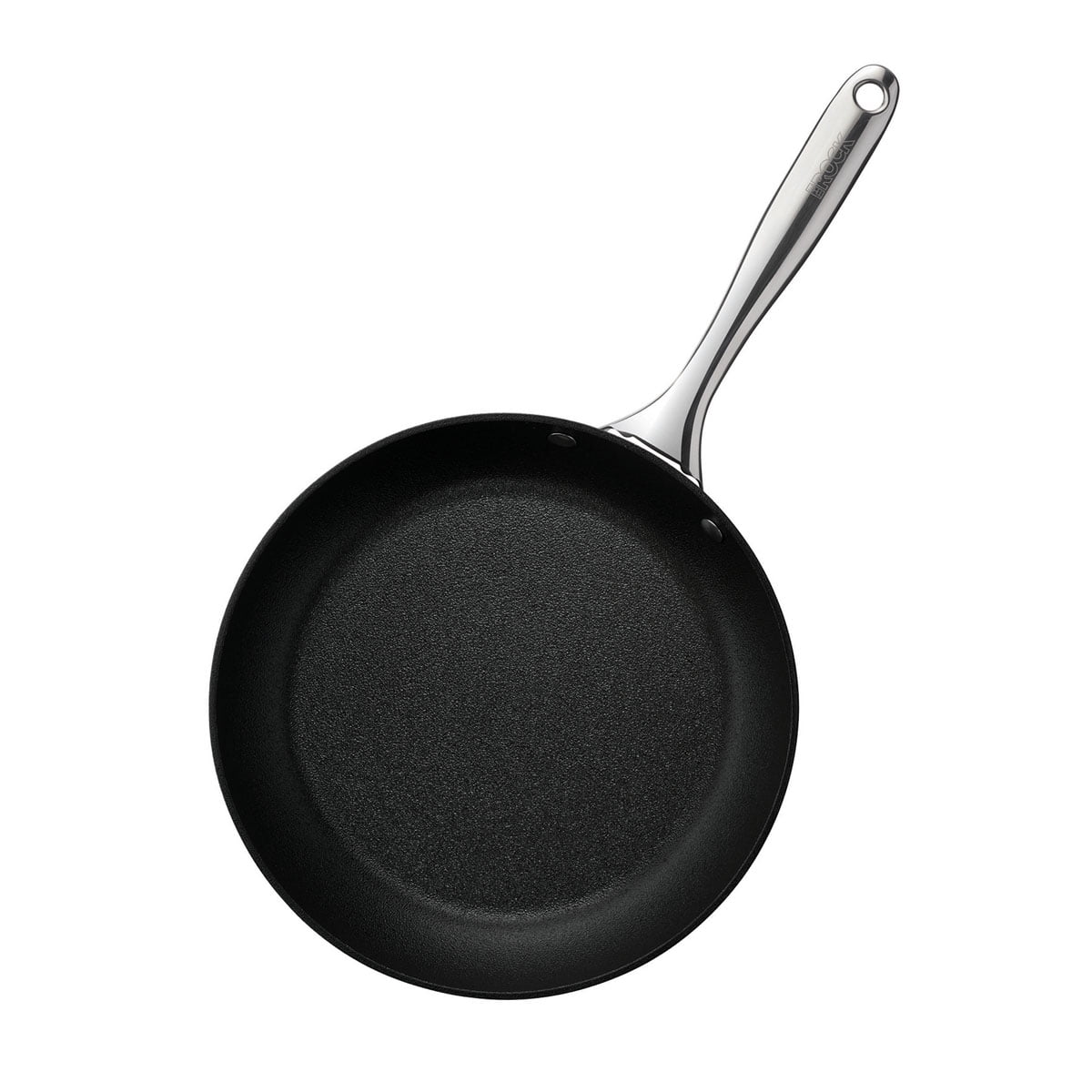Starfrit The Rock Diamond 24cm (9.5") Non-Stick Fry Pan - Aluminum - Oven Safe - PFOA Free - Easy to Clean - Black