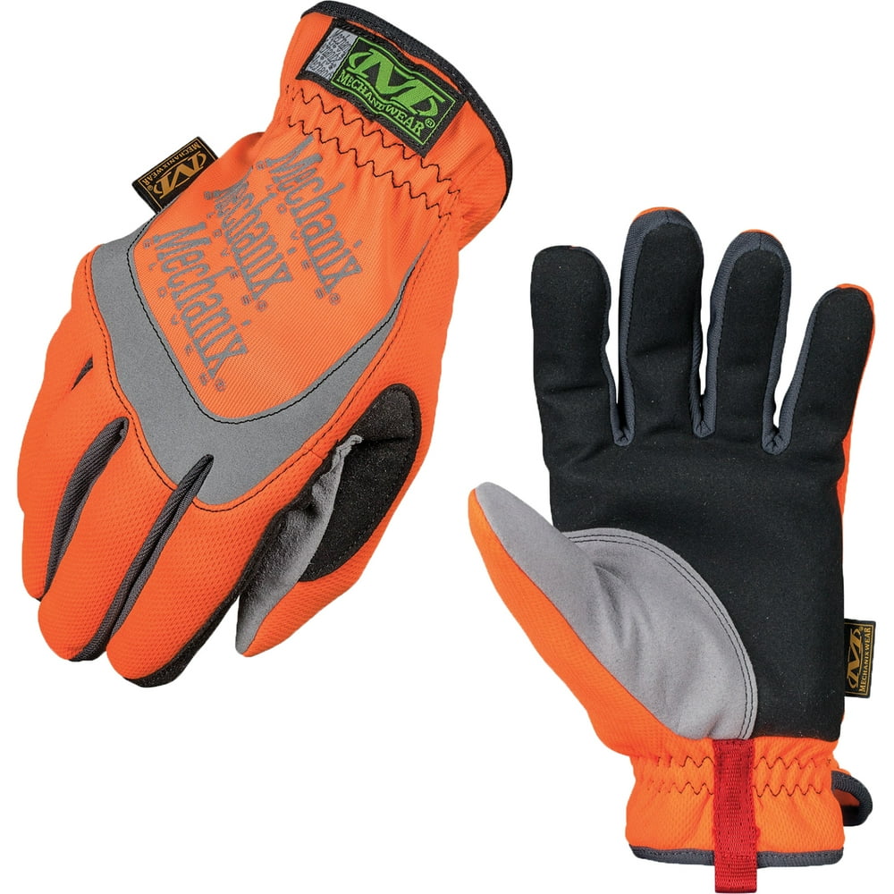 Mechanix Wear Safety FastFit HighVisibility Gloves Orange Small