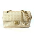 thumbnail image 1 of Pre-Owned CHANEL Coco Mark CC Chocobar Double Chain Shoulder Bag, Canvas, Women's,... (Fair), 1 of 17