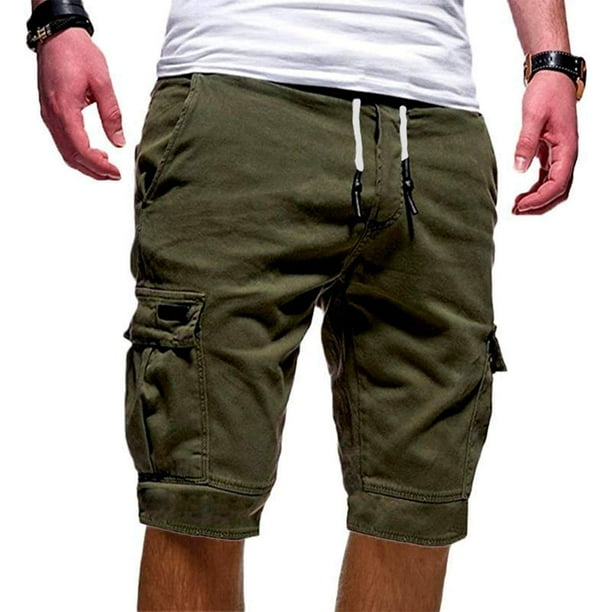 drawstring cargo jogger pants