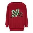 thumbnail image 3 of WXLWZYWL Trendy Sweatshirts For Women 2023 Women Casual Valentine'S Day Printing Long Sleeve Tops Hoodless Sweatshirts, 3 of 3