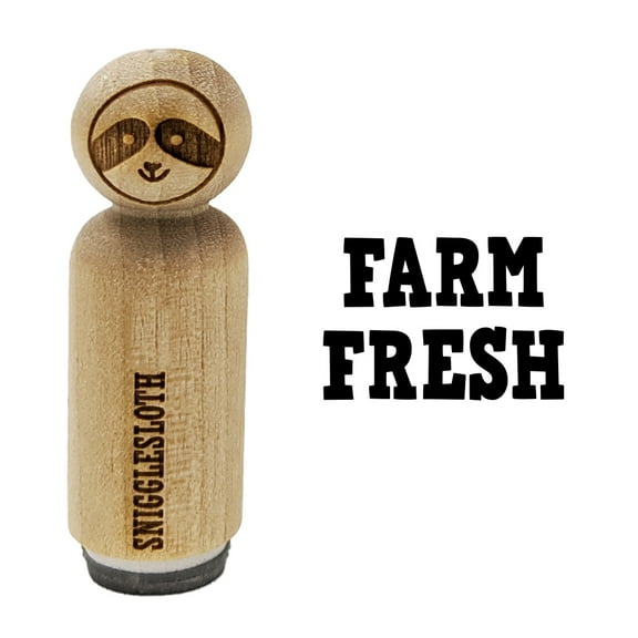 Farm Fresh Fun Text Rubber Stamp for Scrapbooking Crafting Stamping - Mini 1/2 Inch