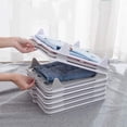 thumbnail image 5 of Folding Storage Board 3-Pack Plastic Clothes Folding Board for Shirts Sweaters and T-Shirts Space-Saving Stackable Storage Organizer for Wardrobe(Multicolor) Rkxzt, 5 of 5