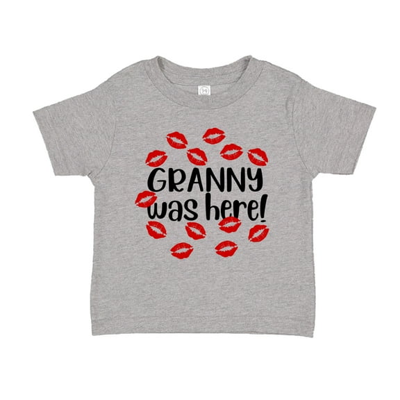 Granny Was Here Toddler T-Shirt 2T Athletic Heather