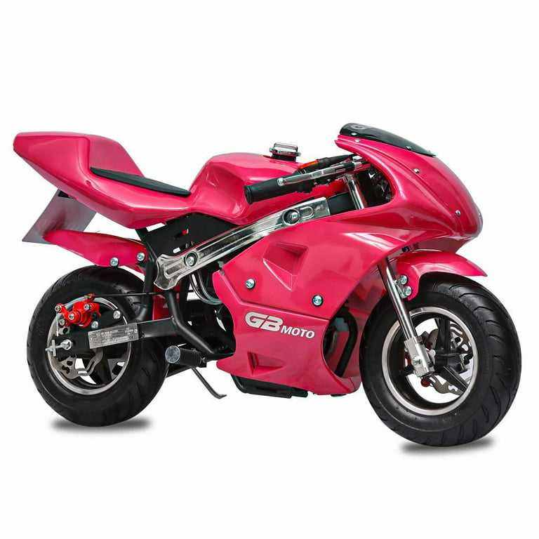 MotoTec 49cc 2-Stroke Gas Pocket Bike Red Mini Motorcycle, 60% OFF