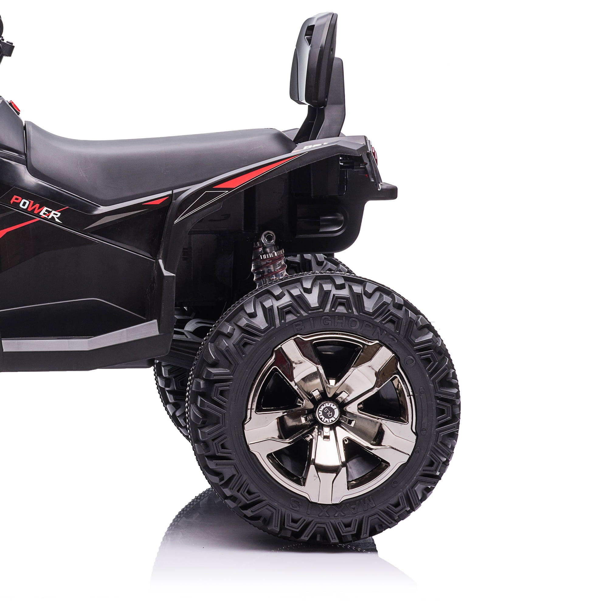 CIPACHO 24V Double Drive Kids UTV with 2.4G R/C, 4 Wheel Kids Ride-On ATV, Electric Car Toy with USB, MP3, Bluetooth, Black CIPACHO 24V Double Drive Kids UTV with 2.4G R/C, 4 Wheel Kids Ride-On ATV, Electric Car Toy with USB, MP3, Bluetooth, Black