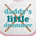 thumbnail image 4 of Inktastic Daddy's Little Drummer Boys or Girls Baby Bib, 4 of 4