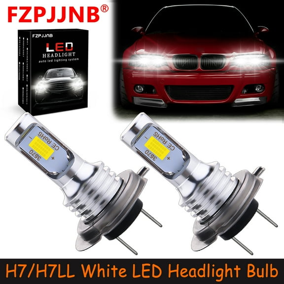 FZPJJNB H7 for Bmw E46 F30 320i 330i 3-Series White Led Headlight Bulb High Beam,YTB,C48