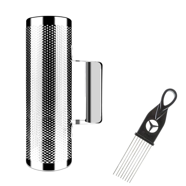 Coctelera Guiro EASTROCK de acero inoxidable de 8 x 3 cm con raspador