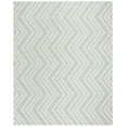 thumbnail image 2 of SAFAVIEH Kids Wave Chevron Wool Area Rug, Mint/Ivory, 8' x 10', 2 of 6