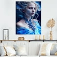 thumbnail image 2 of Designart Silver Ice And Blue Archangel IV Canvas Wall Art, 2 of 5