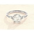 thumbnail image 5 of Moissanite Engagement Ring for Women Oval Clasic Promise wedding jewellery gift for her man, 5 of 5