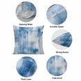 thumbnail image 6 of Throw Pillow Covers, Abstract Blue 26x26 Pillow Covers for Couch/Sofa/Bed, Modern Simple Painting Art Decorative Square Linen Cushion Pillowcase for Home Decor, 6 of 9