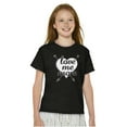 thumbnail image 5 of Cute Love Me More Valentines Heart Girls Kids T Shirt Tees Teen Brisco Brands L, 5 of 6
