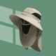 thumbnail image 1 of Sombreros para hombre y mujer, de moda, transpirables, con protección, para exteriores, grandes, de poliéster, 1 of 3