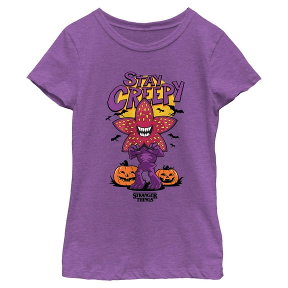 Netflix Girl's Stranger Things Demogorgon Halloween Night T Shirt