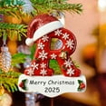 thumbnail image 6 of Personalized Initial Christmas Ornaments 2025 Custom Ornaments with Name, Personalized A-Z 26 Letter Ornament, 3D Acrylic Name Ornament for Christmas Tree, Xmas Gifts for Family Kids Friends R, 6 of 10
