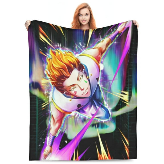 Hunter X Hunte Hisoka Bed Blanket 3D Printed Throw Blanket Lightweight Super Soft Air Conditioning Room All Season Blanket Sofa Couch Bed Fans Cartoon Blanket 40"x30"