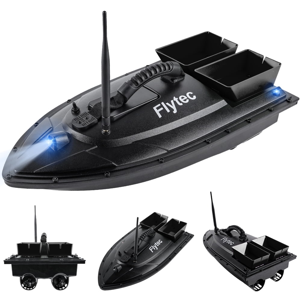 Flytec Fishing Bait Boat 500m Remote Control Bait Boat Dual Motor Fish  Finder 1.5KG Loading with for Fishing