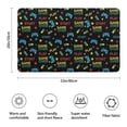 thumbnail image 3 of Colorful Games Symbol Black Pattern Bathroom Rugs Mat,Non Slip Microfiber Bathroom Rug,Rubber Backing,Soft Bathroom Mats for Bathroom Floor,Tub and Shower,20x32in(50x80cm), 3 of 5