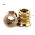 thumbnail image 2 of LHCER Screw-in Nut,20pcs Carbon Steel Hex Socket Drive Insert Nuts Threaded For Wood Furniture ,Insert Nut, 2 of 2