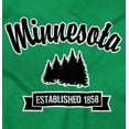 thumbnail image 2 of Minnesota Cute Pine Tree Souvenir Men's Graphic T Shirt Tees Brisco Brands M, 2 of 6