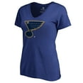 thumbnail image 2 of Women's Royal St. Louis Blues Static Logo V-Neck T-Shirt, 2 of 3