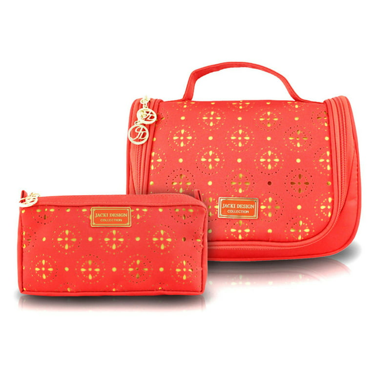 Jacki Design Cosmopolitan 2-Piece Hanging Travel and Cosmetic Bag