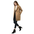 thumbnail image 4 of Manteau Trench Raglan à Revers Croisé pour Femme Kahki m (US 10), 4 of 6