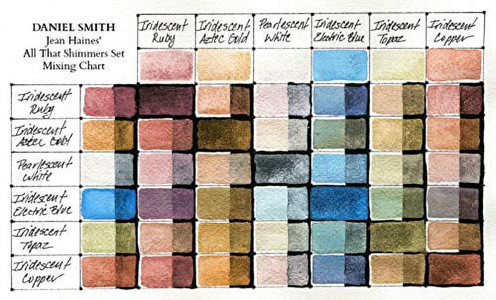 Daniel Smith Extra-Fine Watercolor Jean Haines Shimmer Set, 5ml, 6-Colors