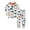 White, variant on Toddler Boys Clothes 2-Piece Cartoon Print Long Sleeve Tops and Pants Outfit Set Sleepwear Loungewear Size 1-2T ,White