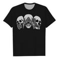 thumbnail image 2 of Men's T-Shirts Bones Watch And Hear | Printed Novelty Jackets For Men And Women T Shirts For Adults Medium Shirts Men Plain T Bulk Workout Men's Large Graphic Black 3XL, 2 of 3