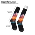 thumbnail image 2 of Daiia Sports Socks Bioluminescent Underwater Flower Printed Novelty Crew Socks for Men Women Knee High Socks Cotton Socks Soft & Breathable Support Unisex Socks, 2 of 9
