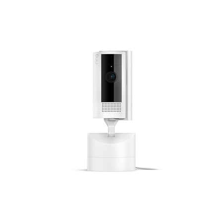 Pan-Tilt Indoor Cam (newest model), See all around your home or business with 360° pan coverage, HD video, plus Two-Way Talk, White