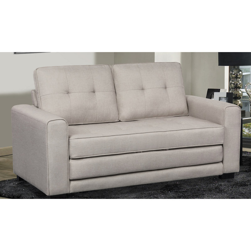 US Pride Upholstered 58'' wide pull out Sleeper Sofa