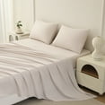 thumbnail image 3 of Beartech Polyester Bed Sheets Set 4 Piece Queen/Full Size Sheet Set, Soft & Lightweight And Breathable Bedding Set, Fitted Sheet, Flat Sheet & 2 Pillowcases-Champagne, 3 of 9