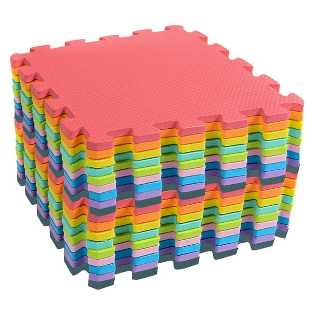 Tapis de jeu pour enfants Puzzle multicolore Tapis d'accise Tapis de jeu  sûr en mousse EVA 
