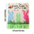 thumbnail image 3 of LIAMOBONDOPOLISE 2025 New Easter Decorations Easter Linen Printed Chair Cover Rabbits Chair Cover Novel Easter Design, 3 of 6