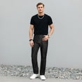 thumbnail image 5 of Men's Baggy Jeans Casual Straight Leg Elastic Waist Denim Pants Fashion Relaxed Fit Skateboard Pants, 5 of 7
