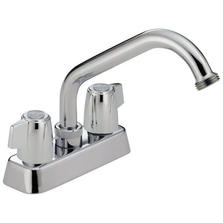 Peerless P299232 Two Handle Laundry Faucet, Chrome, Each
