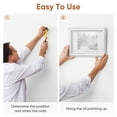 thumbnail image 2 of ROSENICE Plastic Non Trace Wall Picture Hooks Frame Hooks White 100 Pcs, 2 of 8